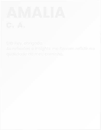 Depoimentos - Muita Calma - Amalia